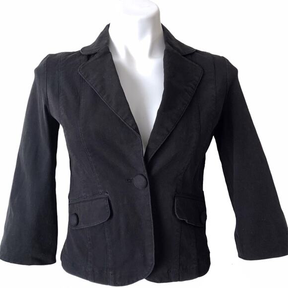 Anthropologie Tulle blazer single button closure tailored fit size small medium - Picture 1 of 13